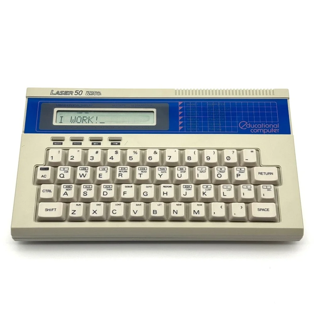 Laser 50 Personal Computer Vintage 1985 Educational Video Technology Tested